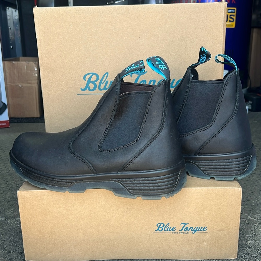 NWT Blue Tongue Footwear Slip-on Work Boots